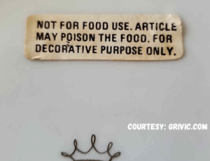 not food safe decorative use only